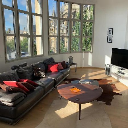 랭스 Loft Des Sacres - Vue Unique Sur La Cathedrale 아파트 외부 사진