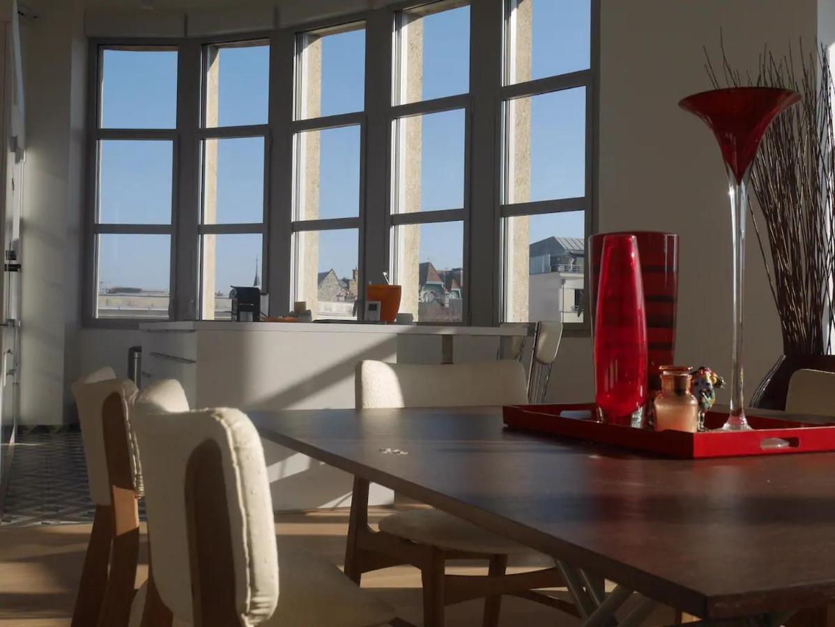 랭스 Loft Des Sacres - Vue Unique Sur La Cathedrale 아파트 외부 사진